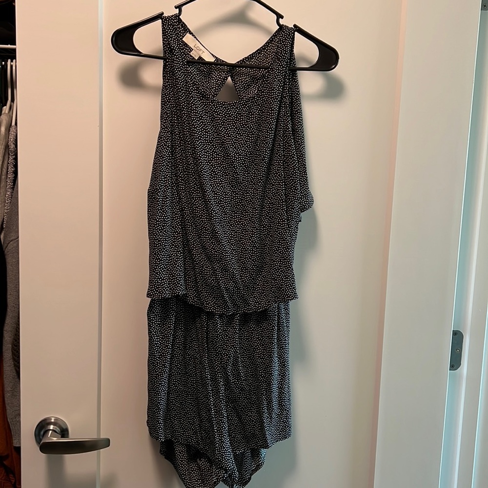 Loft polka dot romper